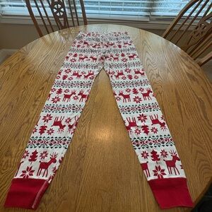 Hanna Andersson Women's Dear Deer Fair Isle Organic Cotton Holiday Pajama Pants
